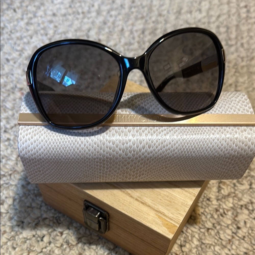Jimmy Choo Black Butterfly Sunglasses